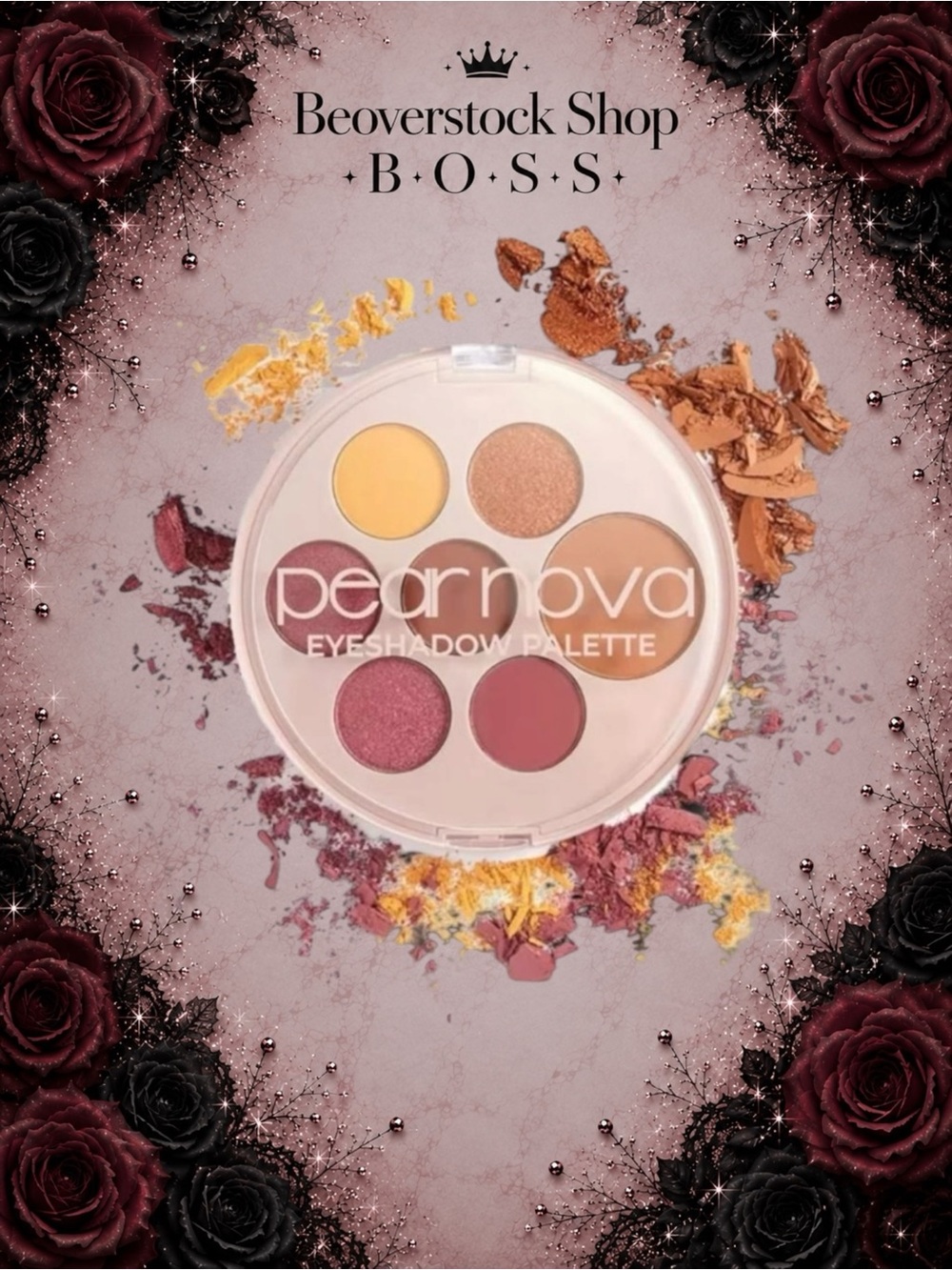 New NIB Pear Nova Pressed Powder Eyeshadow Palette Makeup